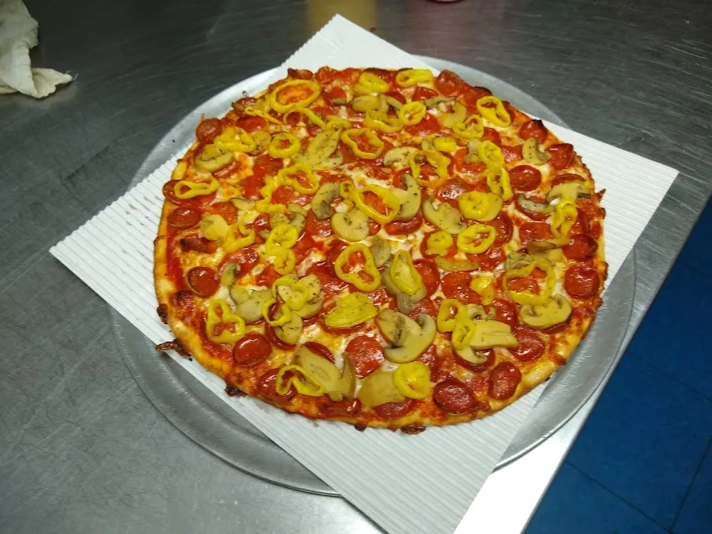 Pep Mushrooms and Banana Peppers